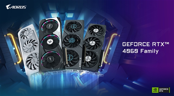 技嘉科技发布GeForce RTX 4060 Ti 与GeForce RTX 4060系列显卡(图1)